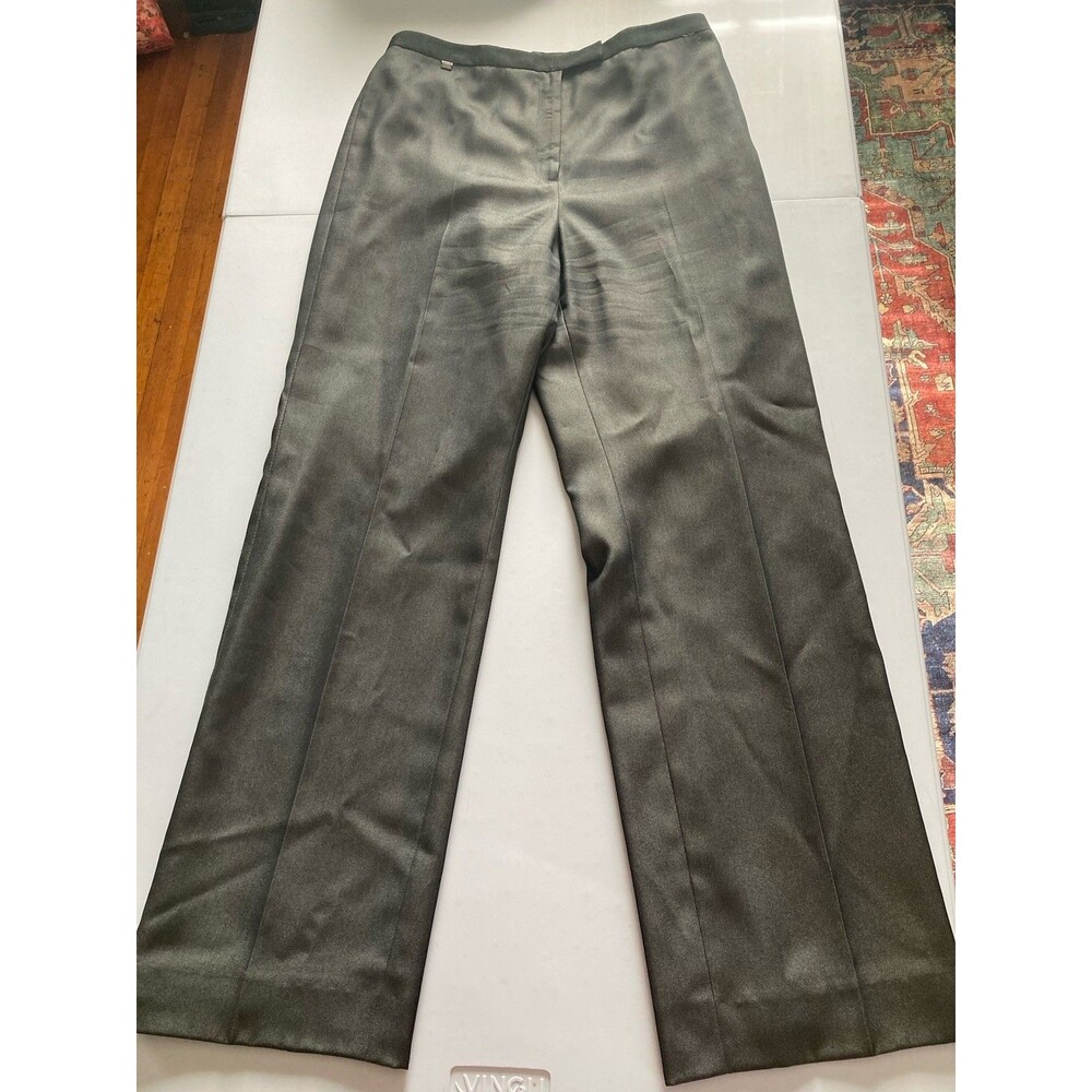 Tahari Olive Straight-Leg Dress Pants